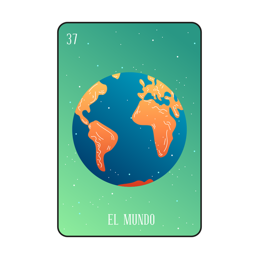 Loteria Earth Card PNG \u0026 SVG வடிவமைப்புLoteria Earth Card PNG \u0026 SVG வடிவமைப்பு  