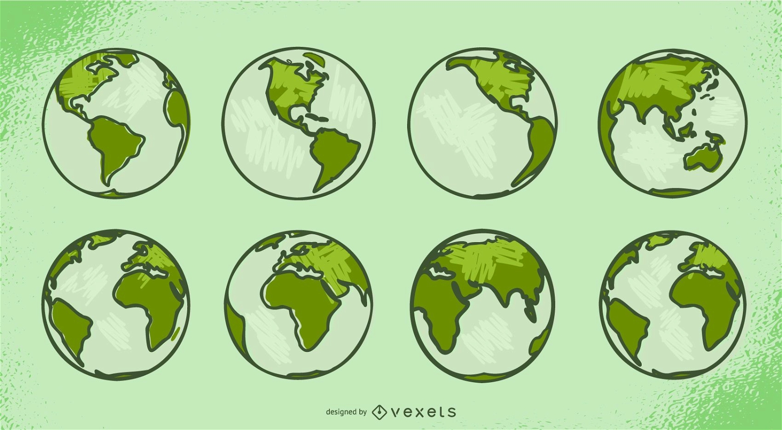 Green Earth Stock Vector by ©ladyann 7629328