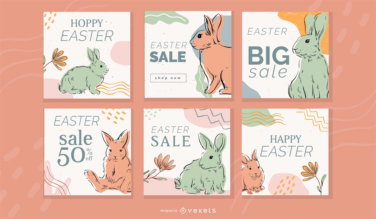 Facebook Post Easter Sale Template - Mediamodifier