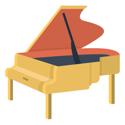 Diseño PNG Y SVG De Piano Plano ParaDiseño PNG Y SVG De Piano Plano Para  