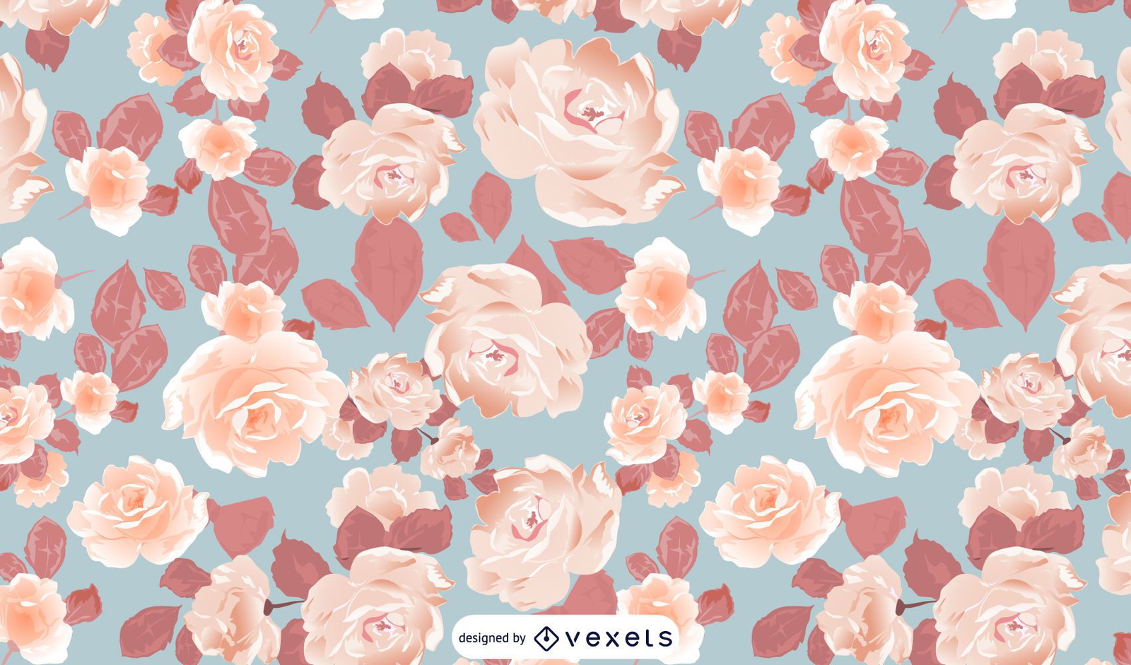 Descarga Vector De Diseño Ilustrado Del Patrón De Flores Descarga Vector De Diseño Ilustrado Del Patrón De Flores