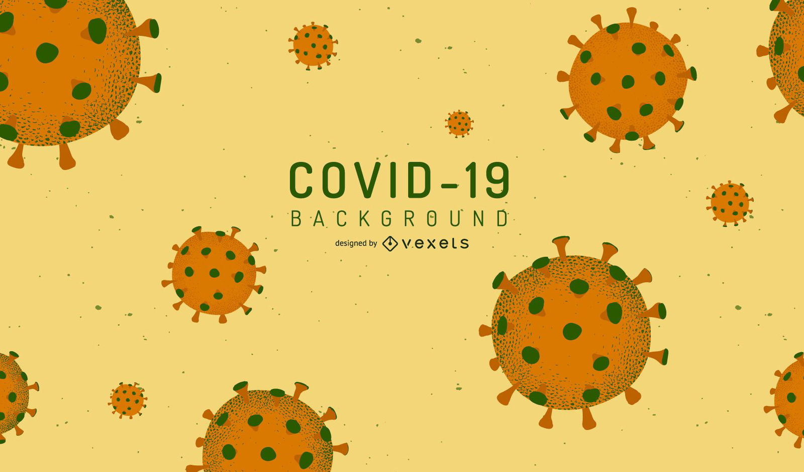 COVID-19 Virus Background Design Vector Download