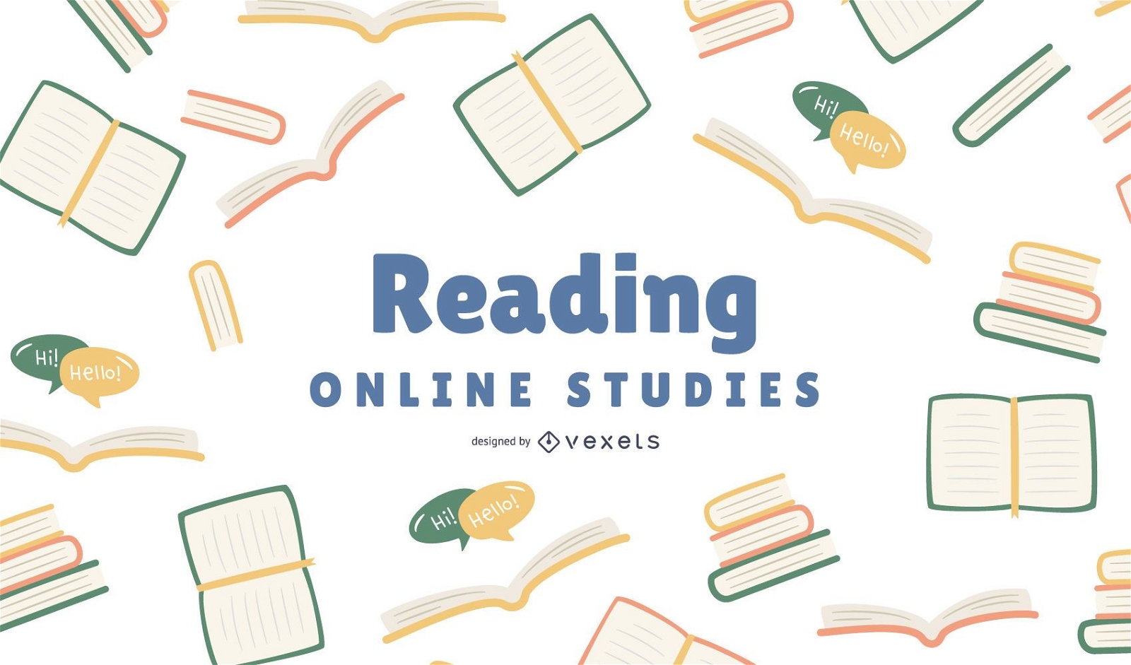 Descarga Vector De Diseño De Portada De Reading Online Studies