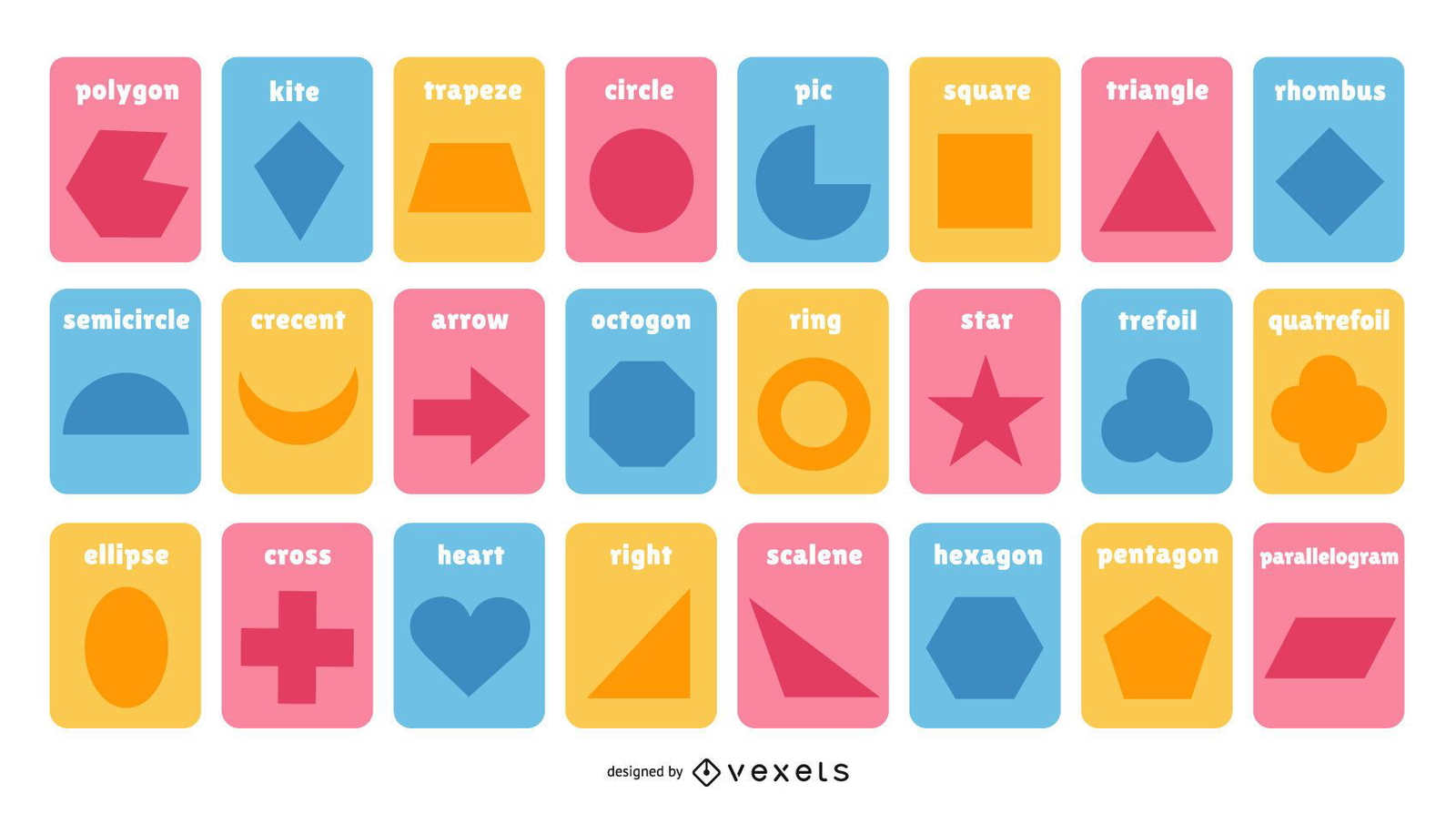 Geometry Shapes Flashcards