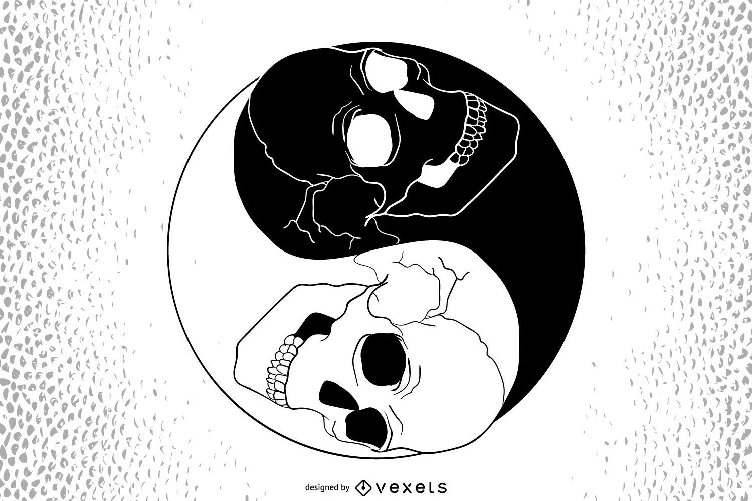 The BONEZ | . 【New Goods Info】 Vintage #05 Yin Yang Skull