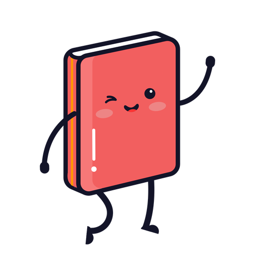 Diseño PNG Y SVG De Dibujos Animados Lindo Libro De Texto Para Camisetas