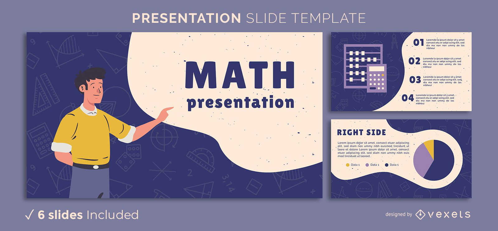 Quiz de Matemática. Modelo PPT gratuito e tema para Apresentações Google