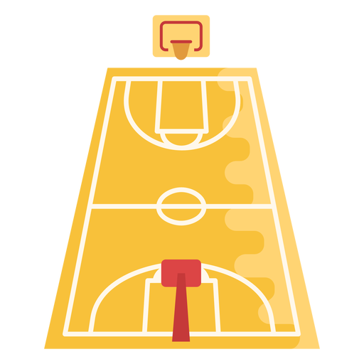 Design Png E Svg De Quadra De Basquete Plana Para Camisetas🕛 Descubra