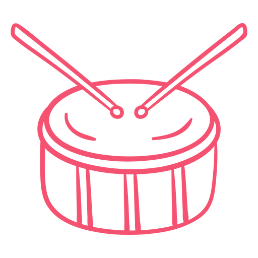 Drum Stroke Hand Drawn PNG \u0026 SVG DesignDrum Stroke Hand Drawn PNG \u0026 SVG Design  