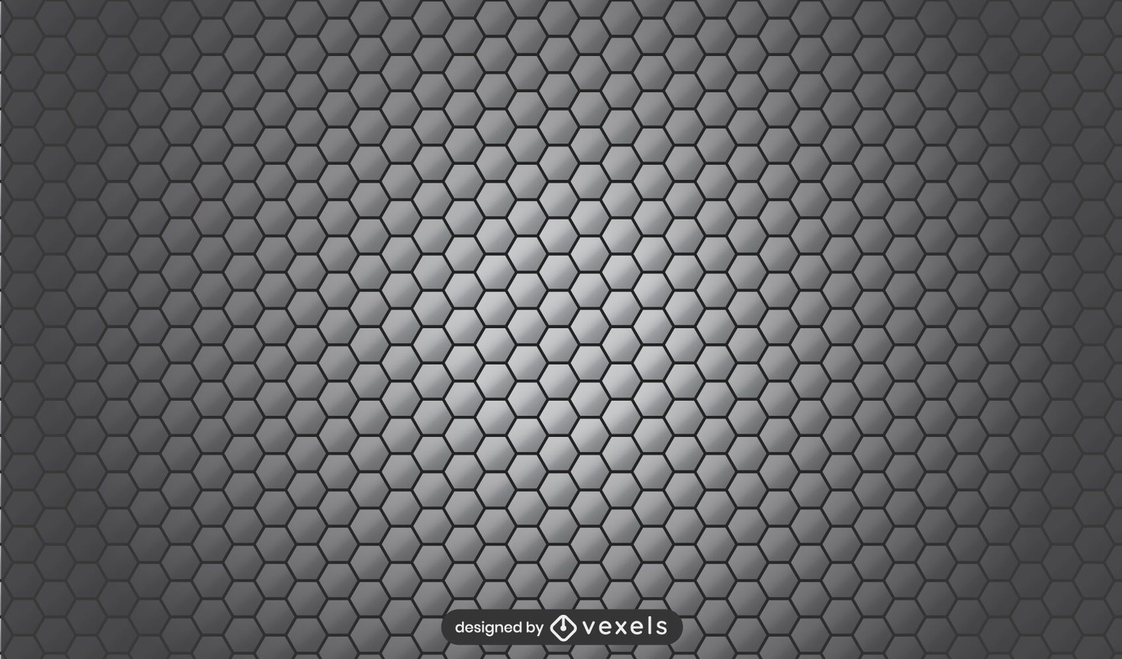 Honeycomb Gray Pattern Vector Download