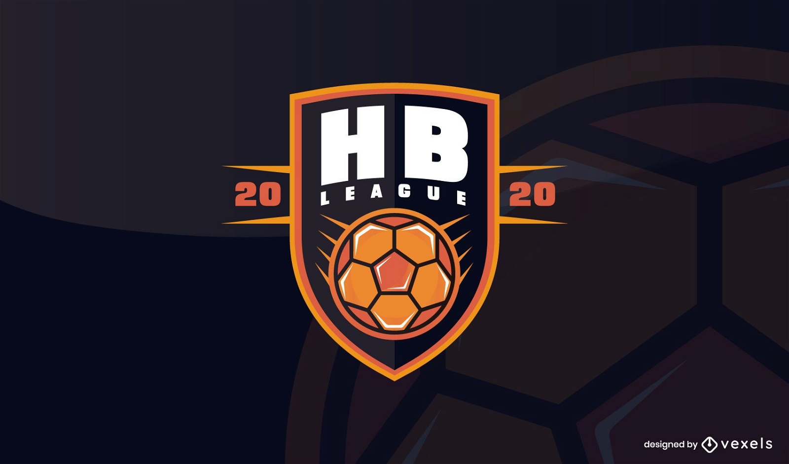 Logo for handball sport Royalty Free Vector Image