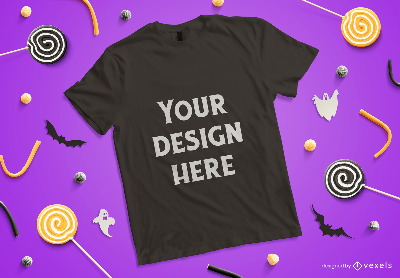 Halloween T Shirt Mockup Composition   PSD Mockup Download