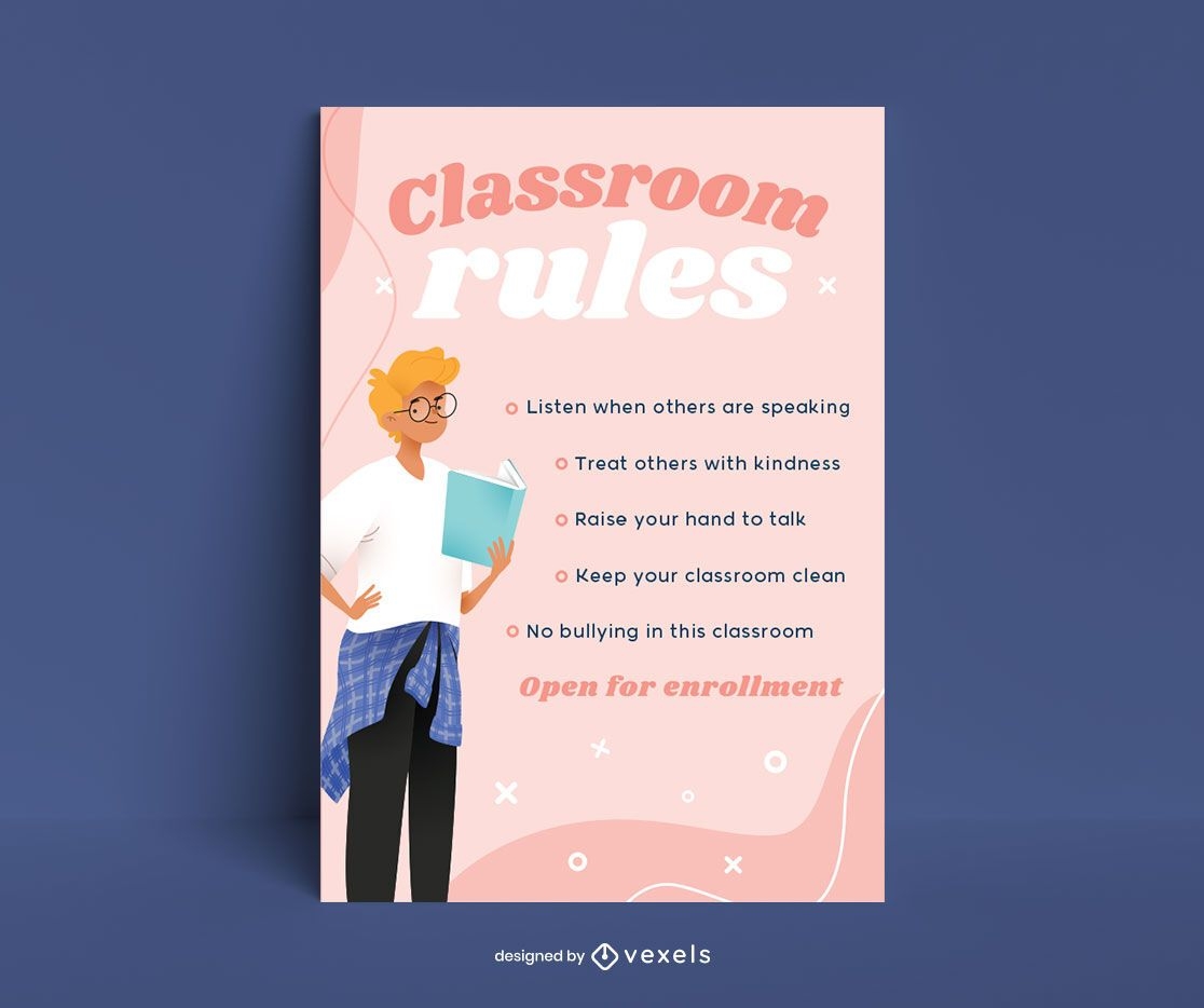 classroom rules poster template