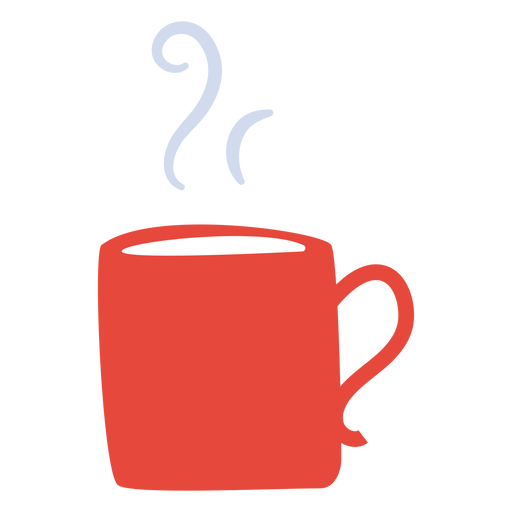 Diseño PNG Y SVG De Taza De Bebida Caliente Plana Para Camisetas
