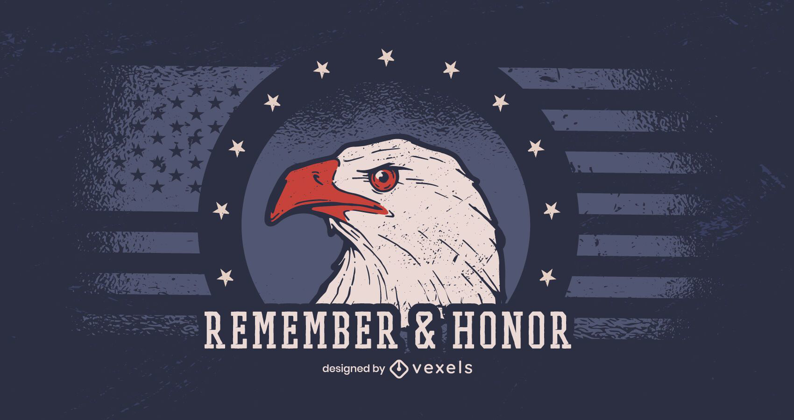 Veterans Day Eagle Quote T-shirt Design Vector Download