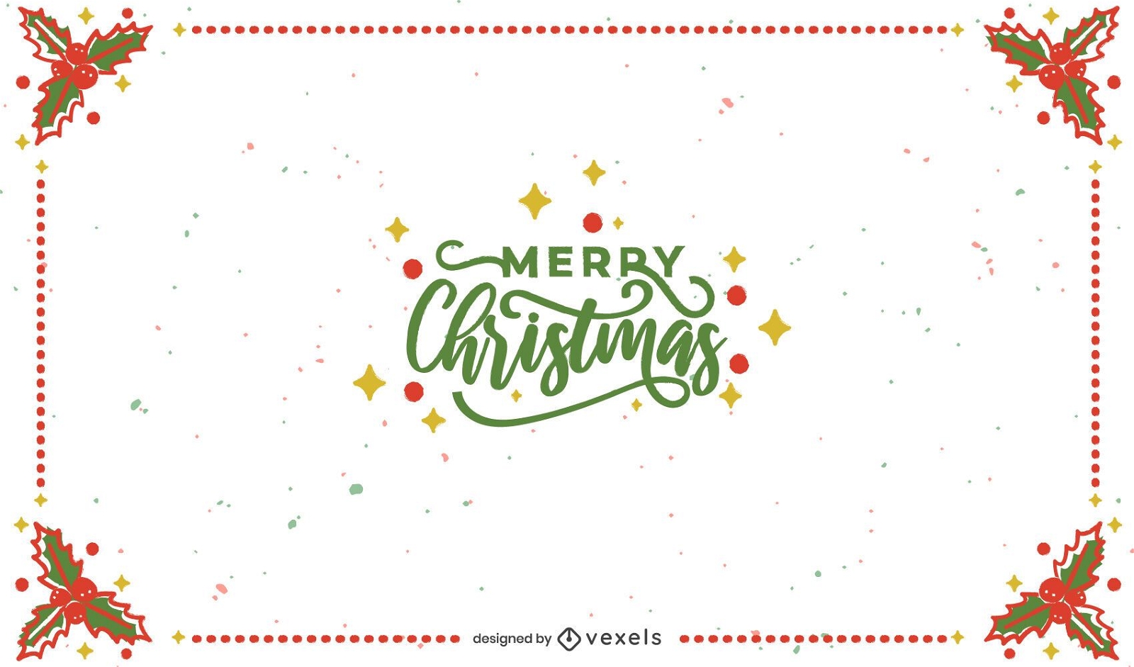 Merry Christmas Frame Background Design Vector Download