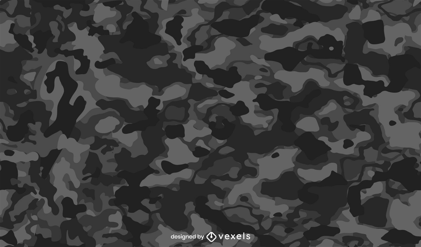 Black Camouflage Pattern Design Vector Download