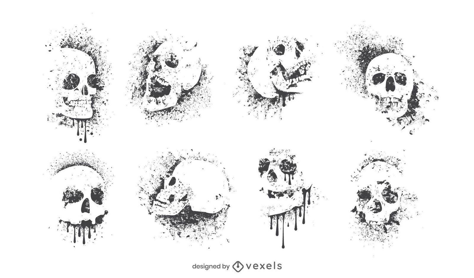 dibujos de calaveras con grafitis