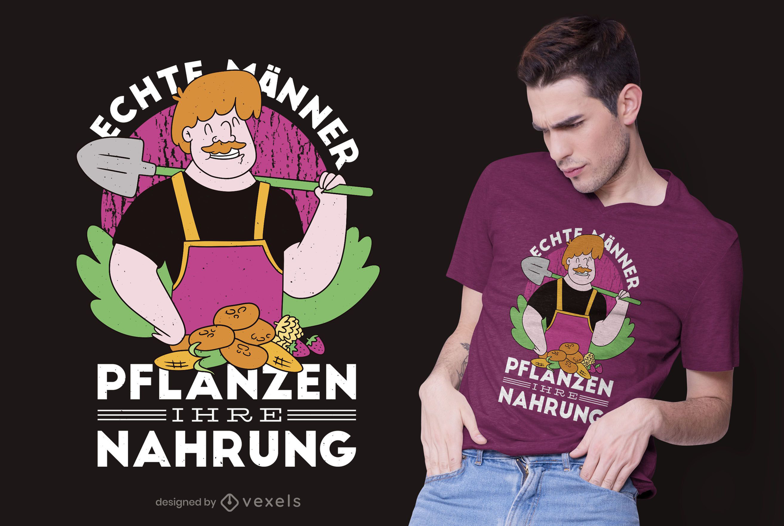 Farmer German Quote T-shirt Design Vector Download