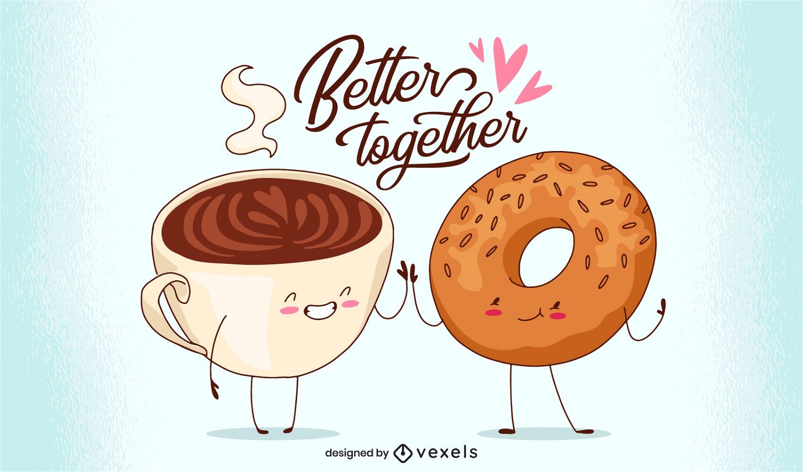 Better Together Illustration Design Vector Download