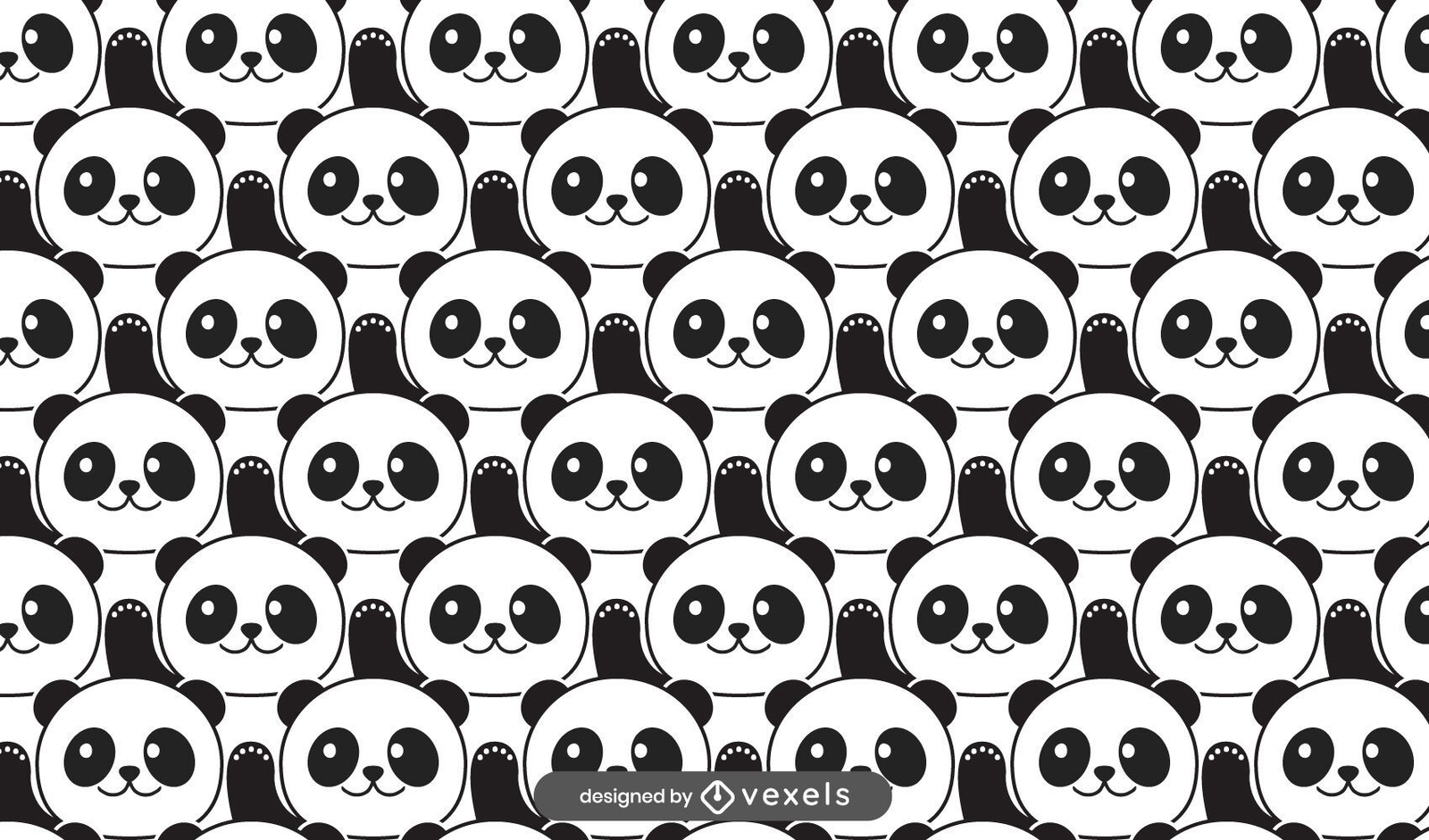 desenho simples de um panda fofo 3023543 Vetor no Vecteezy