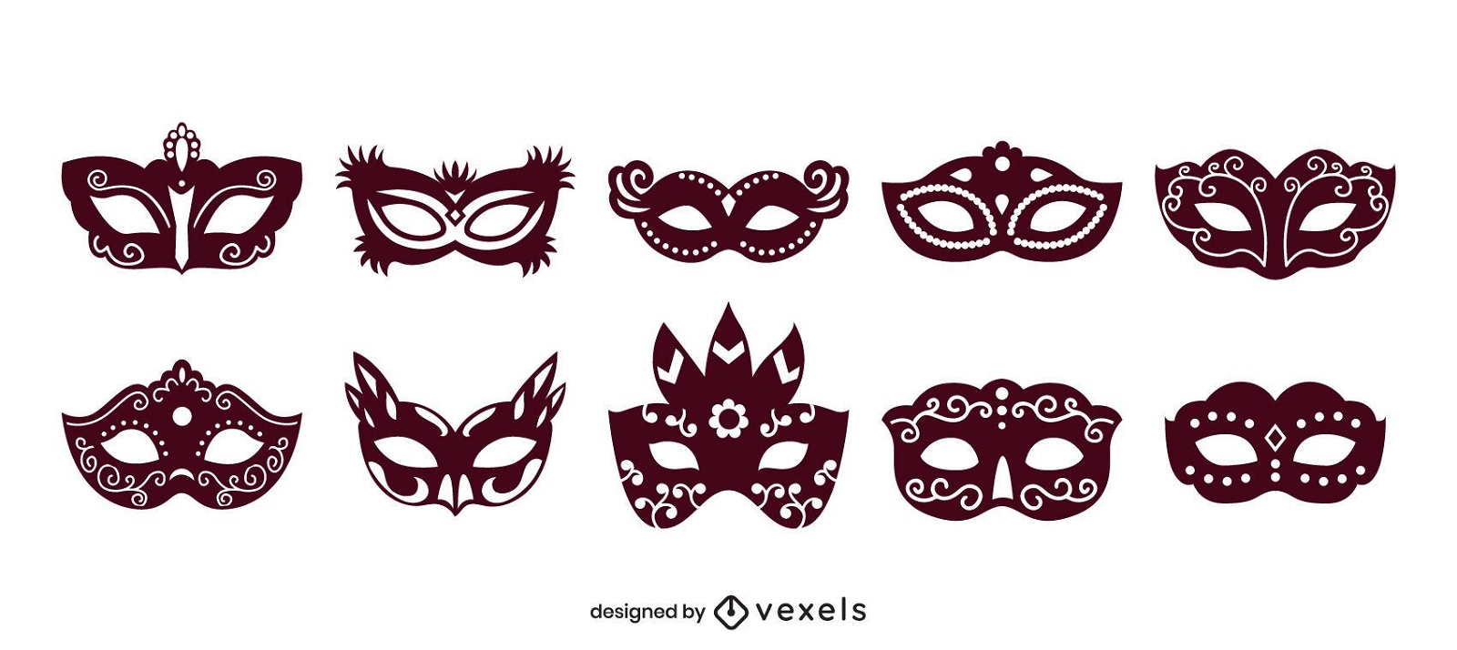 Ilustração em vetor carnaval máscara brasil, Vetor Premium