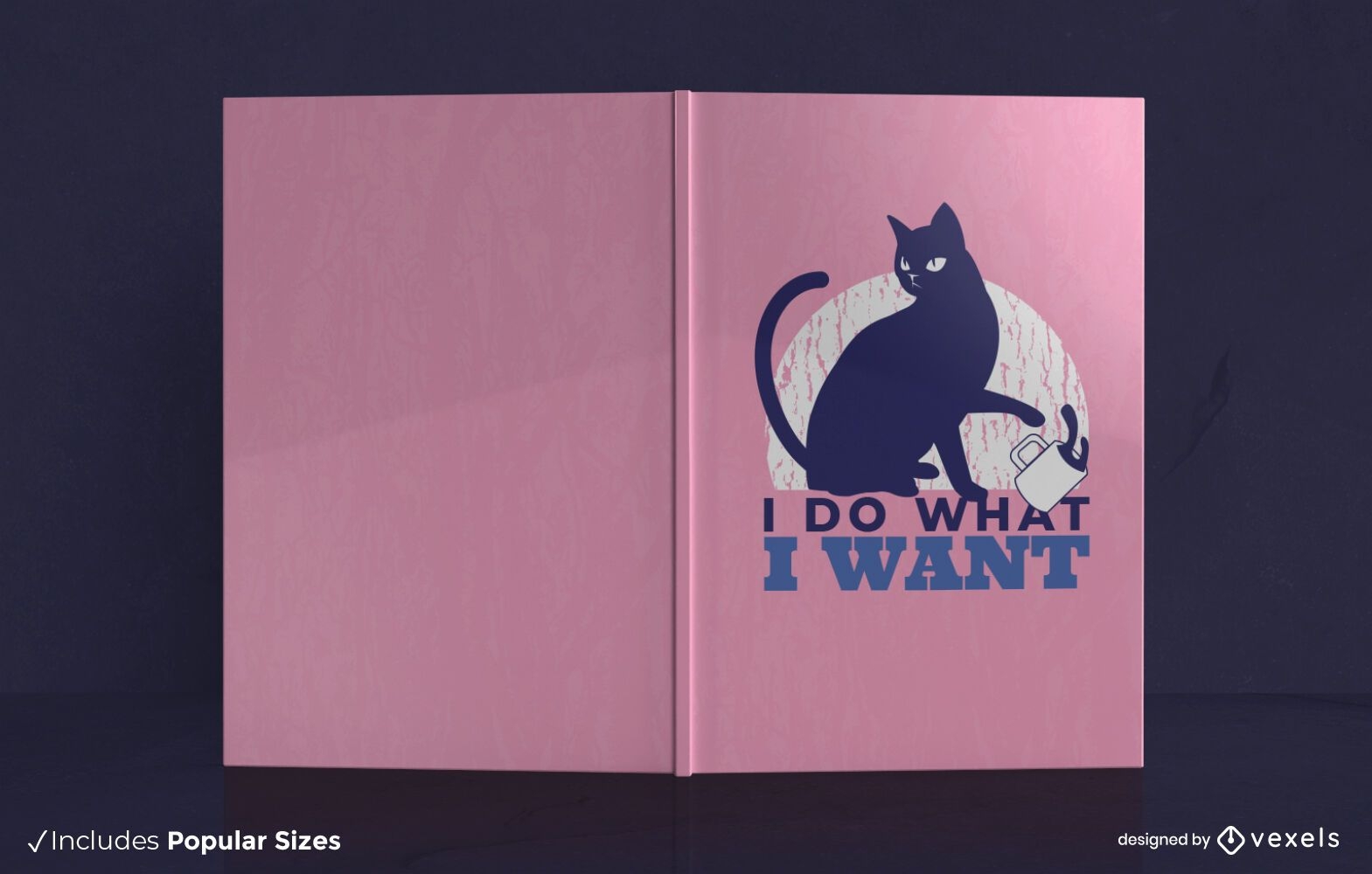 Descarga Vector De Diseño De Portada De Libro De Gato Rebelde
