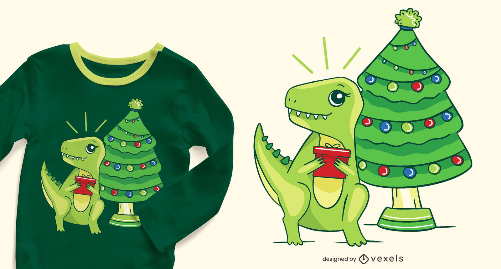 christmas t rex shirt