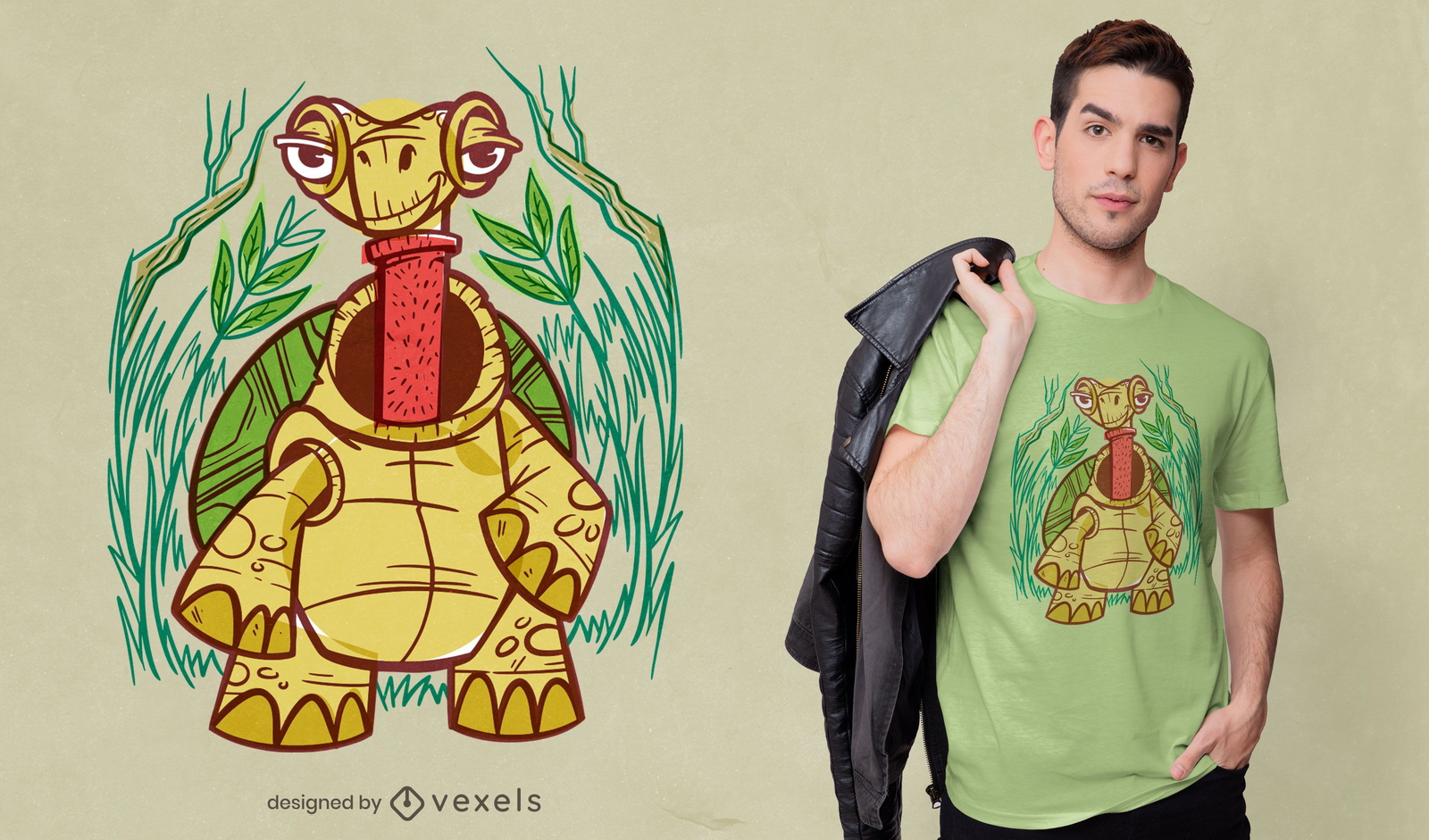 tortoise neck t shirt