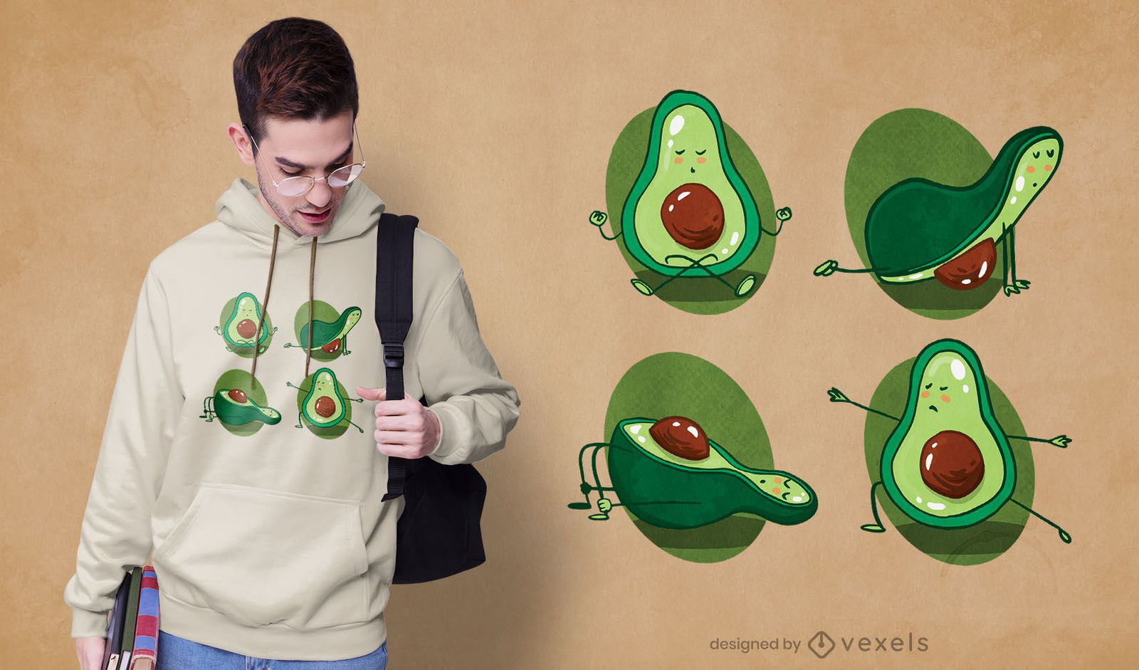 Camiseta Aguacate Yoga