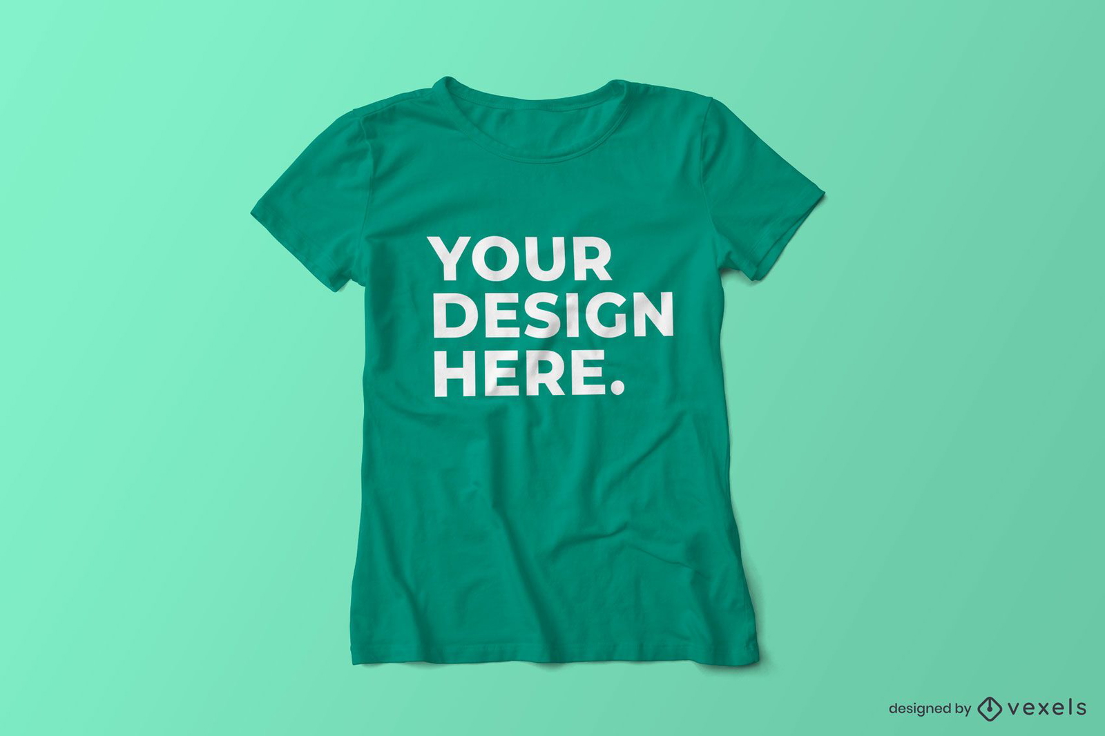 Crew Neck T-shirt Mockup Vector Download