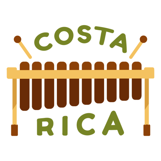 Marimba Costa Rica Plana PNG \u0026 SVGMarimba Costa Rica Plana PNG \u0026 SVG  