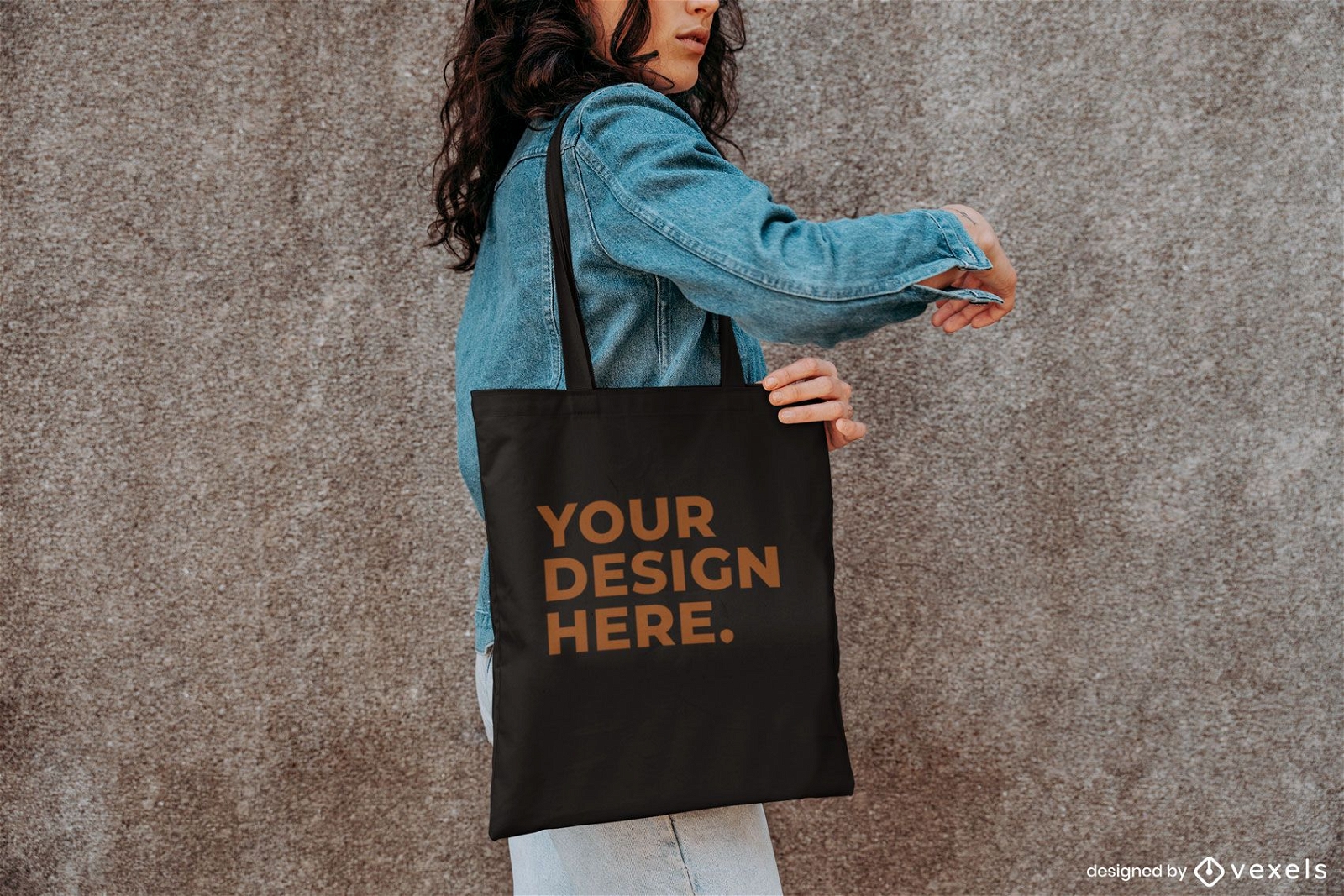 Premium PSD  Tote bag mockup design outside