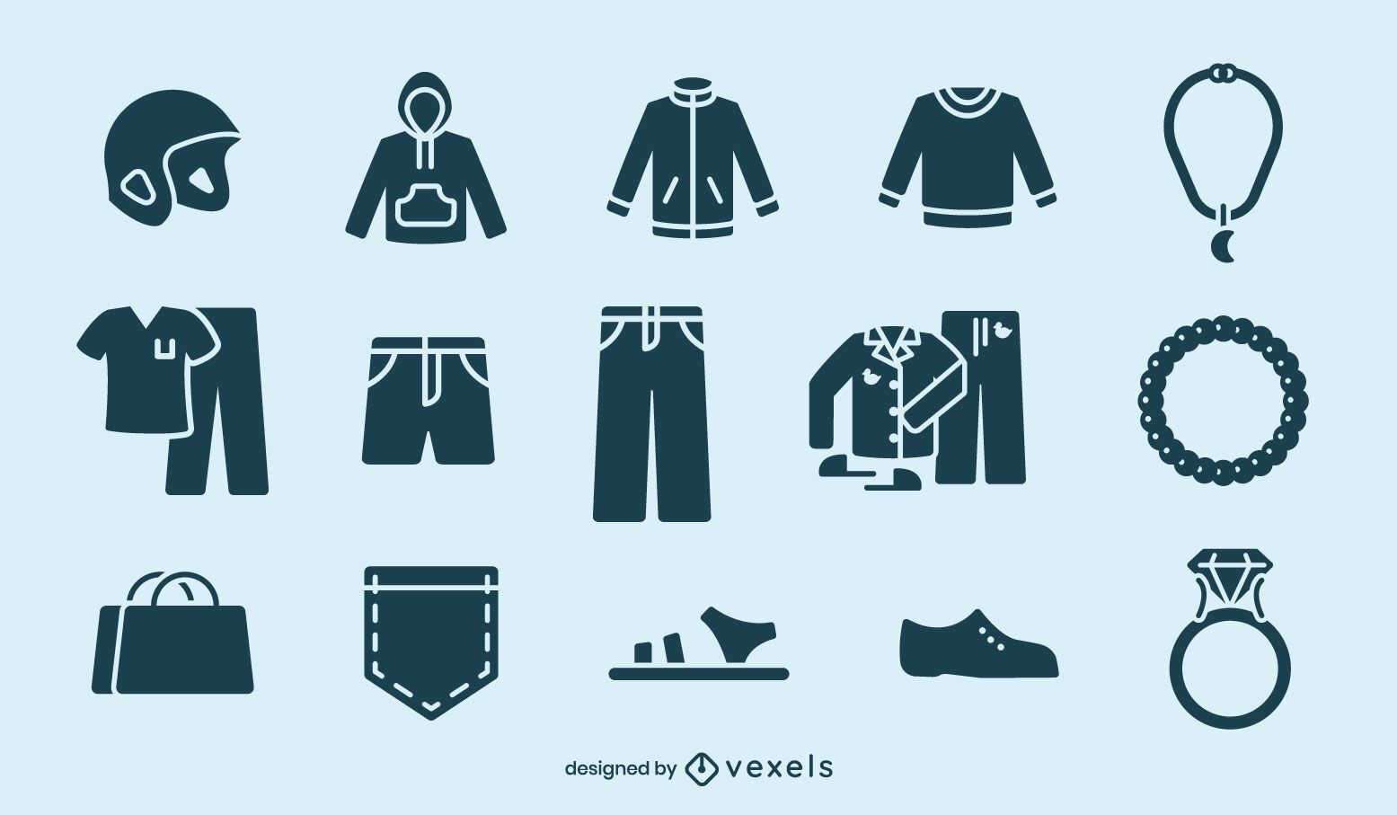 Clothing Cut-out Element Set Vector Download