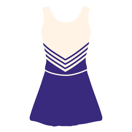 Girl s Cheerleader Uniform Flat PNG SVG Design For T Shirts