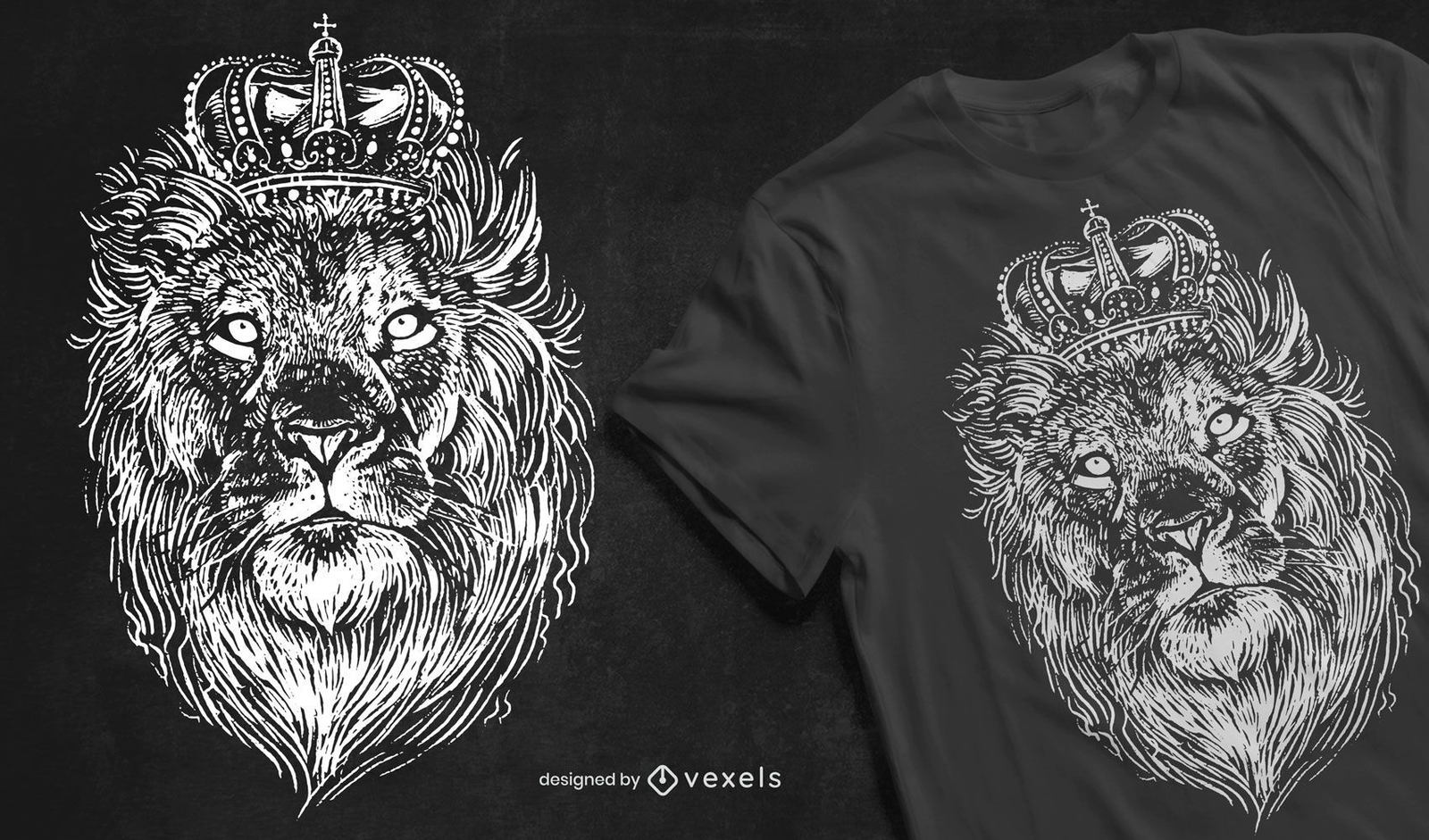 Lion Watercolor T-Shirt Design Graphic by raqibul_graphics