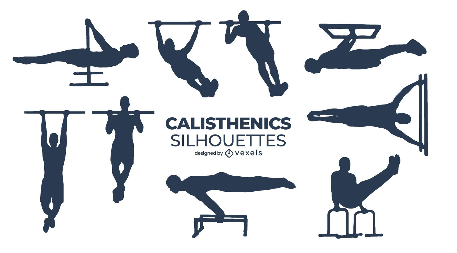 Pilates Exercises Silhouette Pack Vector Download