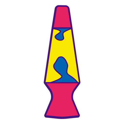 Vintage Color Stroke Lava Lamp PNG SVG Design For T Shirts