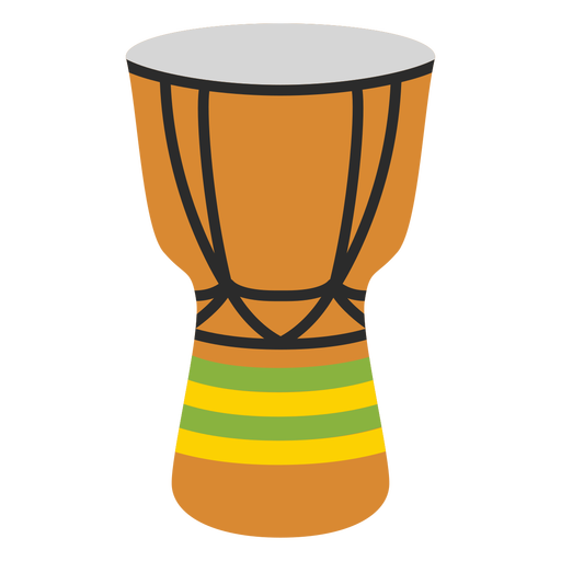 Африкански барабани Djembe Flat PNG \u0026 SVGАфрикански барабани Djembe Flat PNG \u0026 SVG  