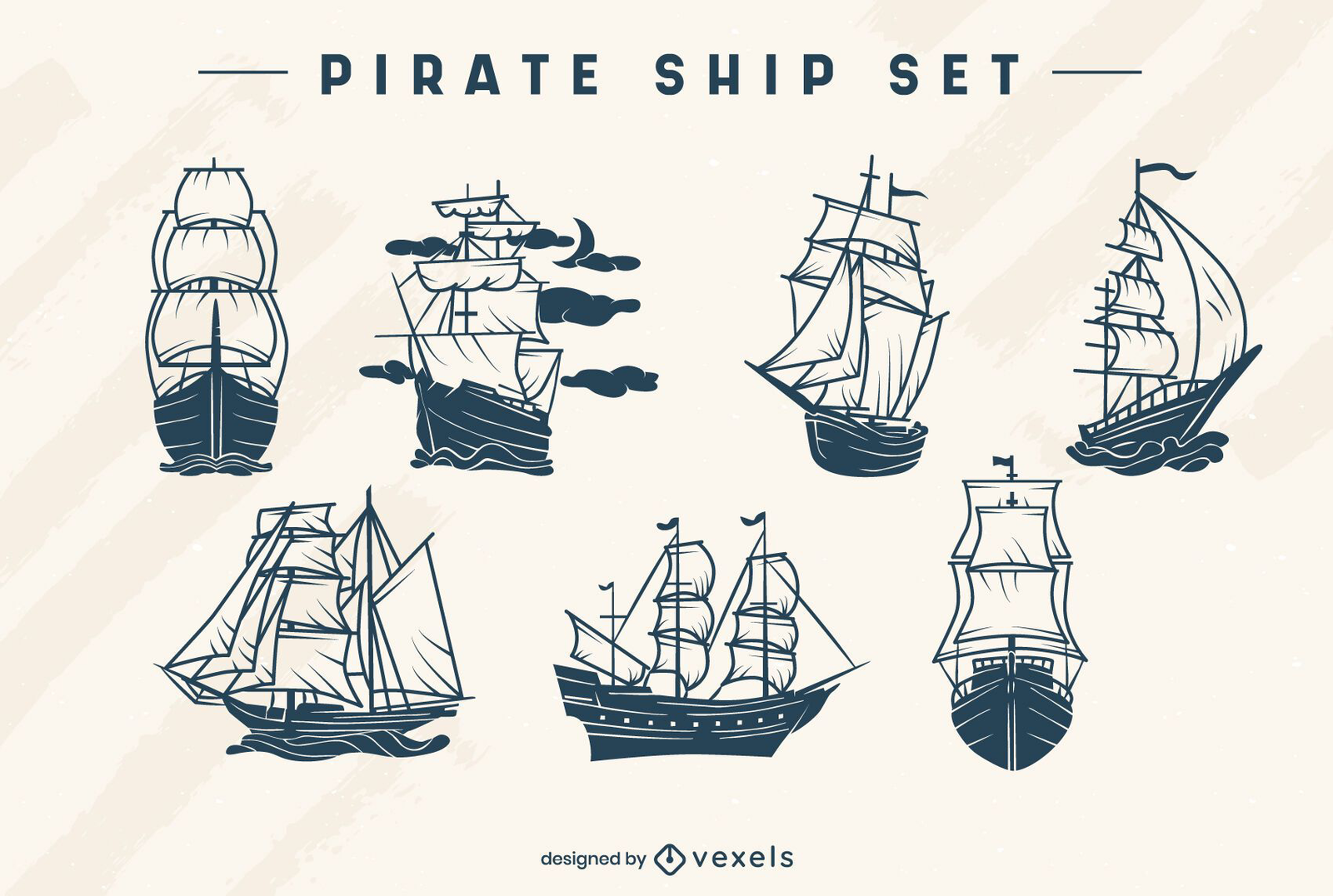 Pirate Ship Vector t-shirt design - Buy t-shirt designs