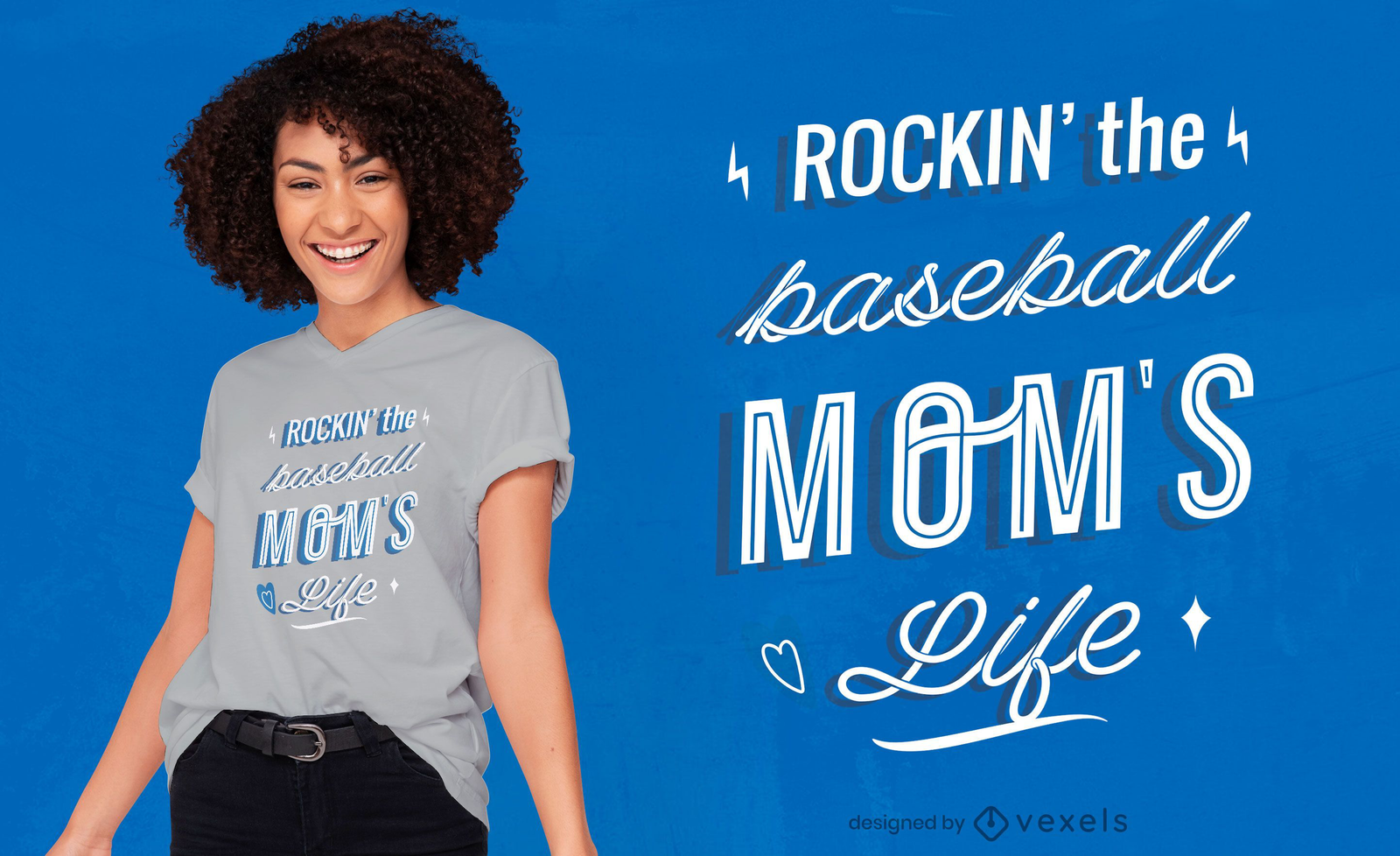 Baseball Mom Lettering Quote T-shirt Design Vector Download