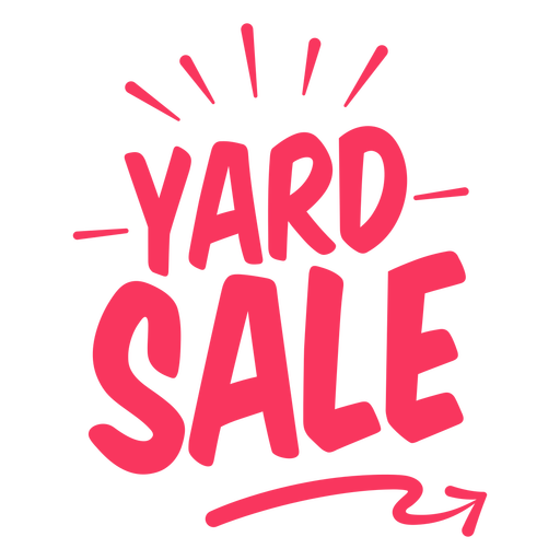 Yard Sale Sign Badge PNG & SVG Design For T-Shirts