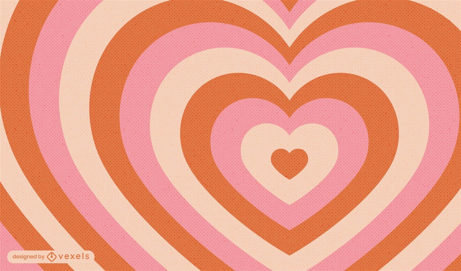 Hearts Vintage Background Design Vector Download