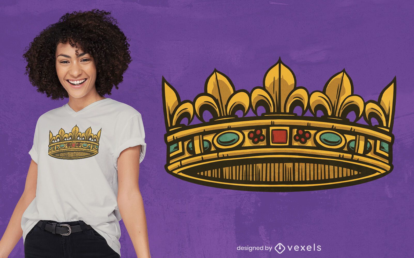 crown t shirt design