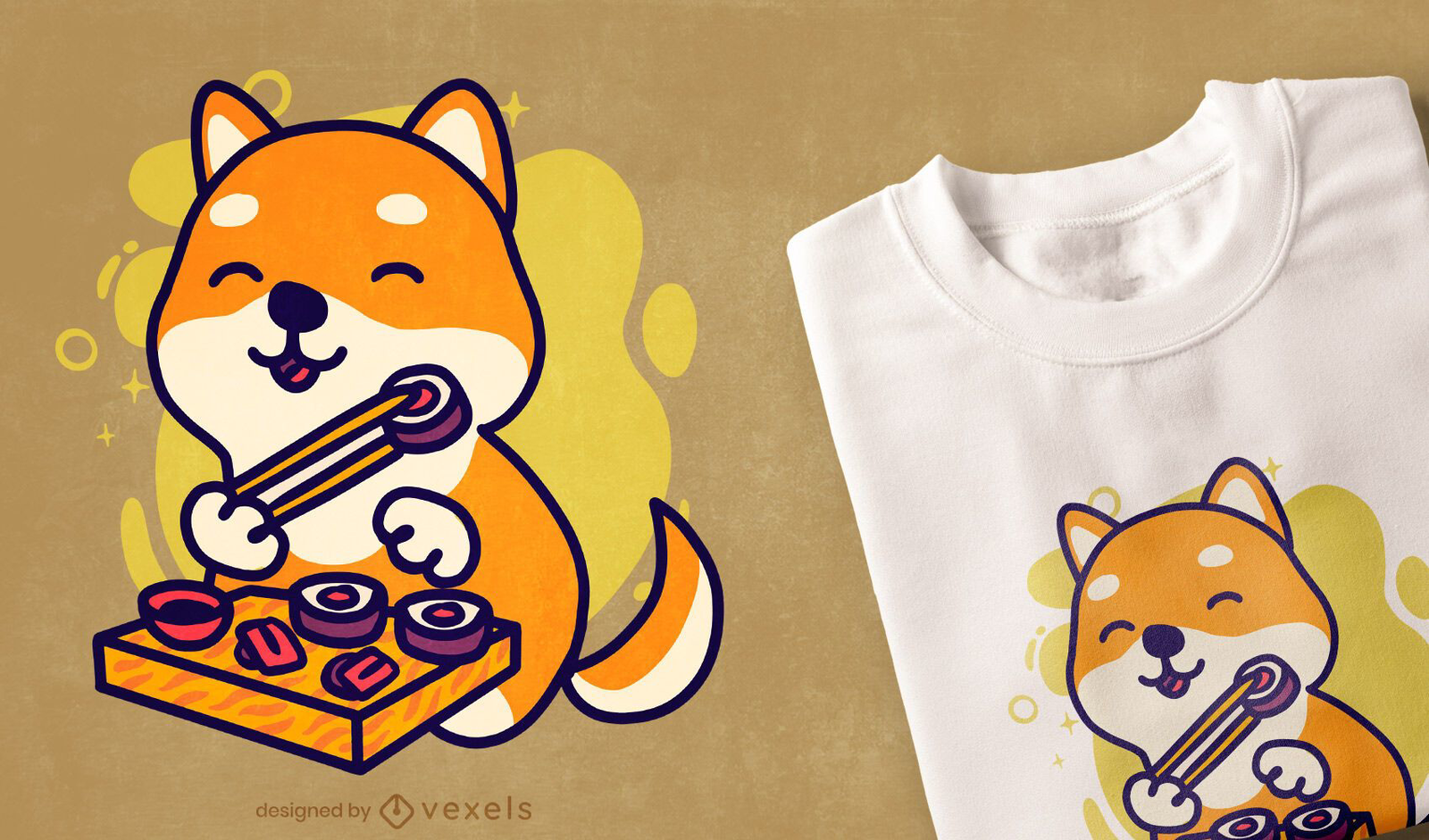 Sushi Party Tshirt Tee Shirt Japanese Food Japanese Character Cute