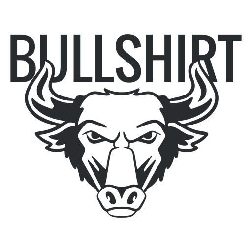 Bullshirt Filled Stroke PNG SVG Design For T Shirts