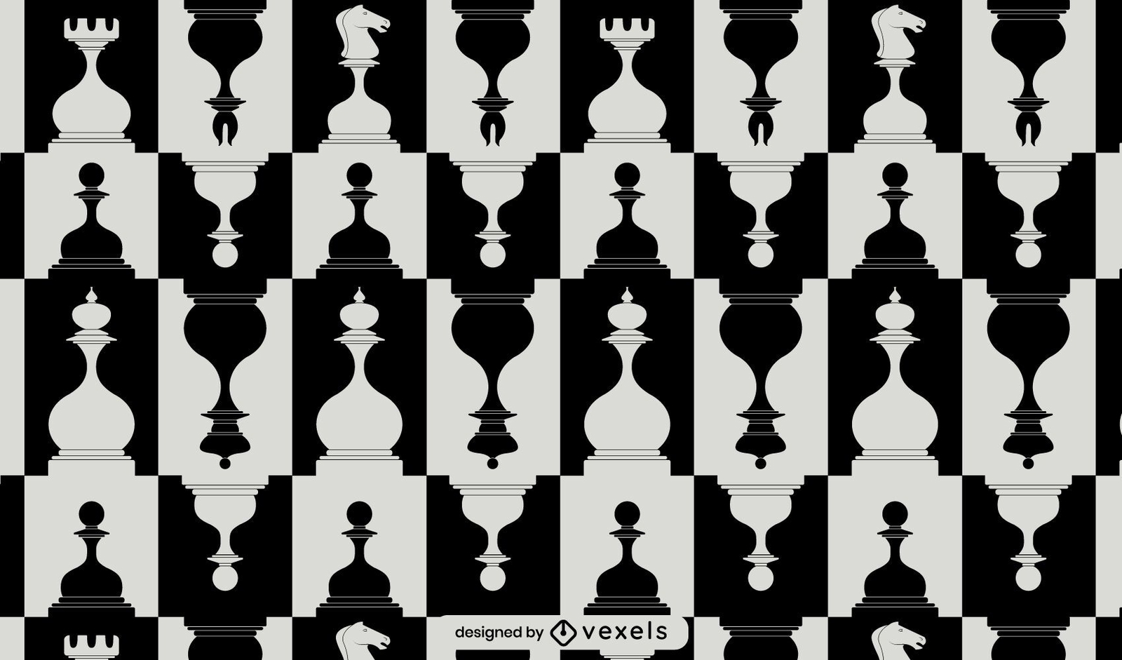 Classic Chess Pieces Cut Out Set Vector Download