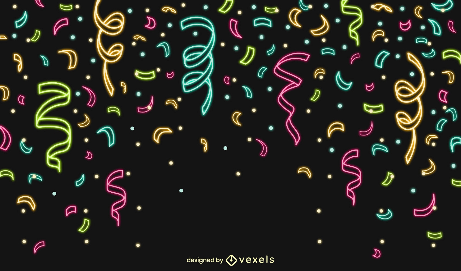 Confetti Celebration Background Design Vector Download