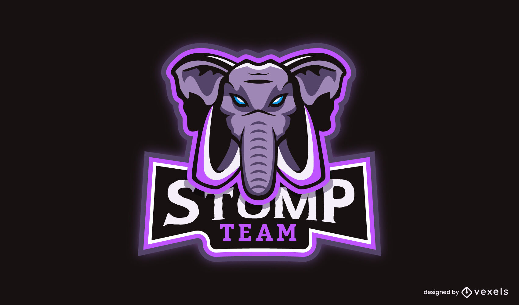 Elephant Wild Animal Gamer Logo Design Vector Download Elephant Wild Animal Gamer Logo Design Vector Download