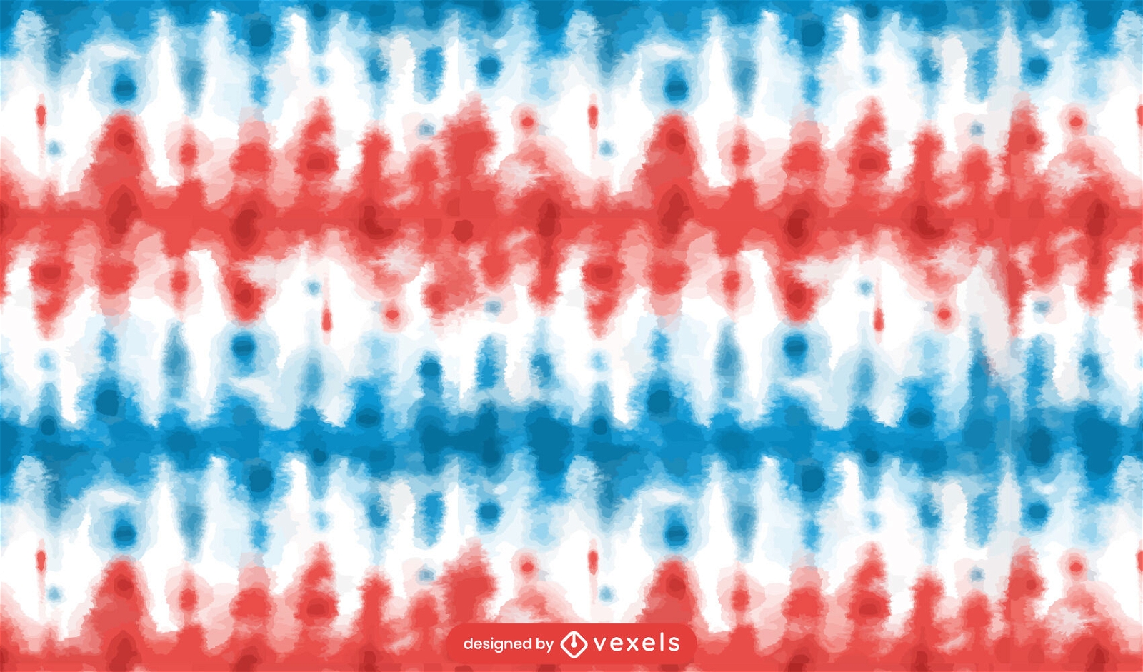 American Flag Colors Tye Dye Pattern Vector Download